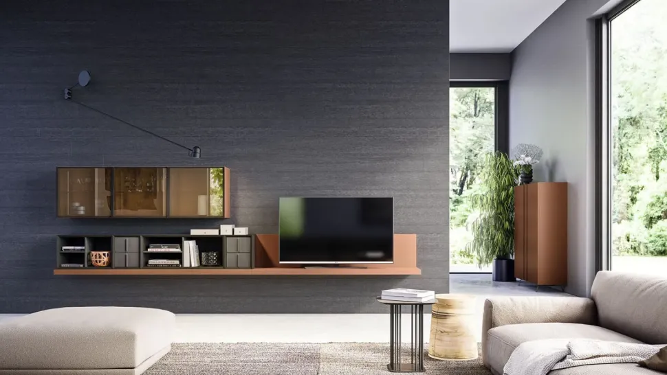 Mobile ingresso in laccato opaco stile design System day Homes