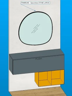 Mobile ingresso Sospeso modello Ingresso moderno di Imab