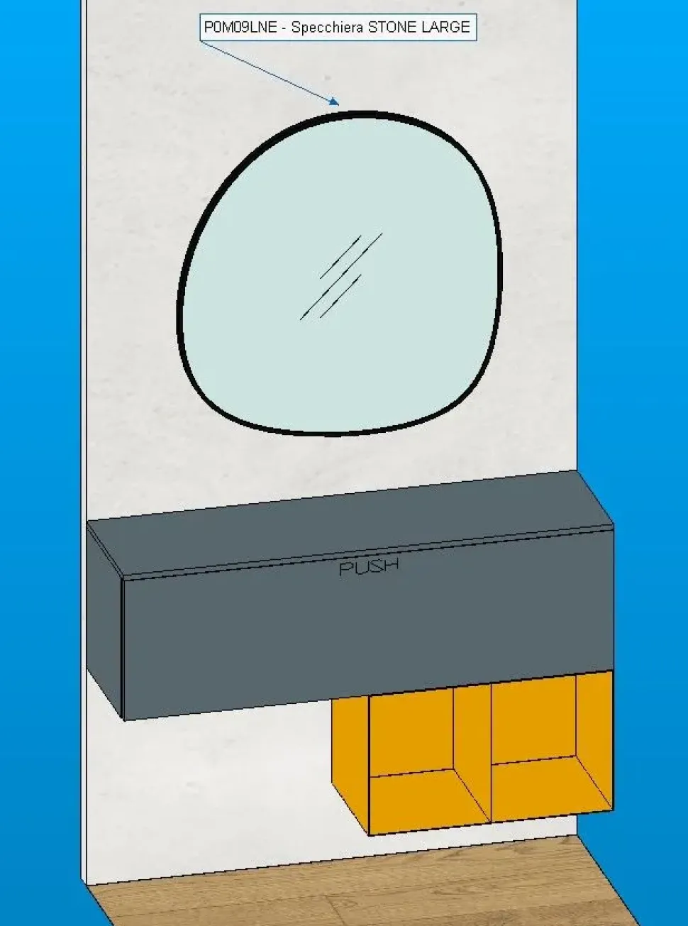 Mobile ingresso Sospeso modello Ingresso moderno di Imab