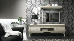 Mobile porta tv Base-porta-tv sagomata laccata scontata del 35% di Artigianale con uno SCONTO IMPERDIBILE