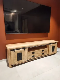 Mobile porta tv Mobile portatv industrial newport   di Outlet etnico con forte sconto