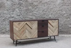 Mobile soggiorno modello Credenza rennes natural 175 di Outlet etnico a prezzo scontato