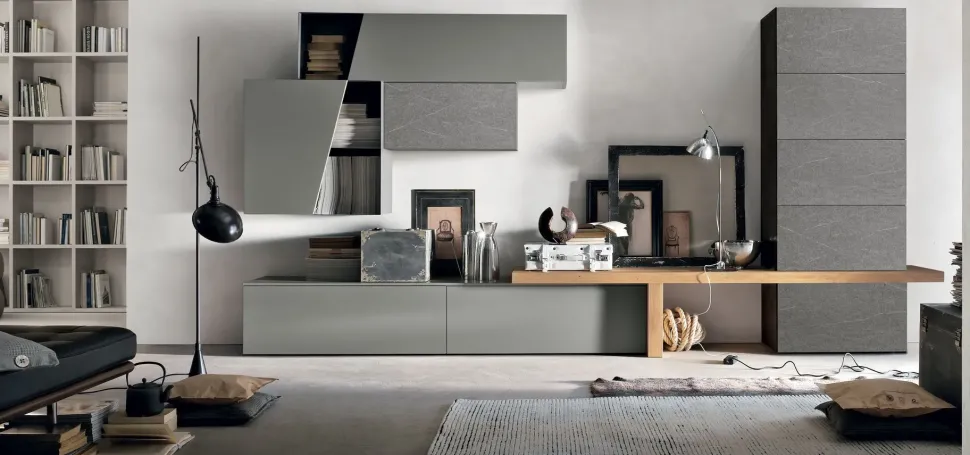 Mobile soggiorno modello Atlante unit at128 di Tomasella scontato -30%