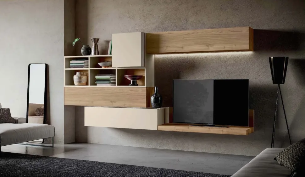 Mobile soggiorno modello Qsm 630 di Imab a PREZZI OUTLET