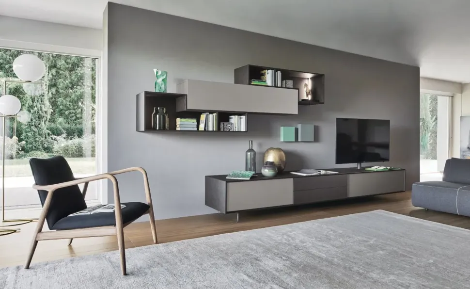 Mobile soggiorno modello L5c18 di Sangiacomo a PREZZI OUTLET