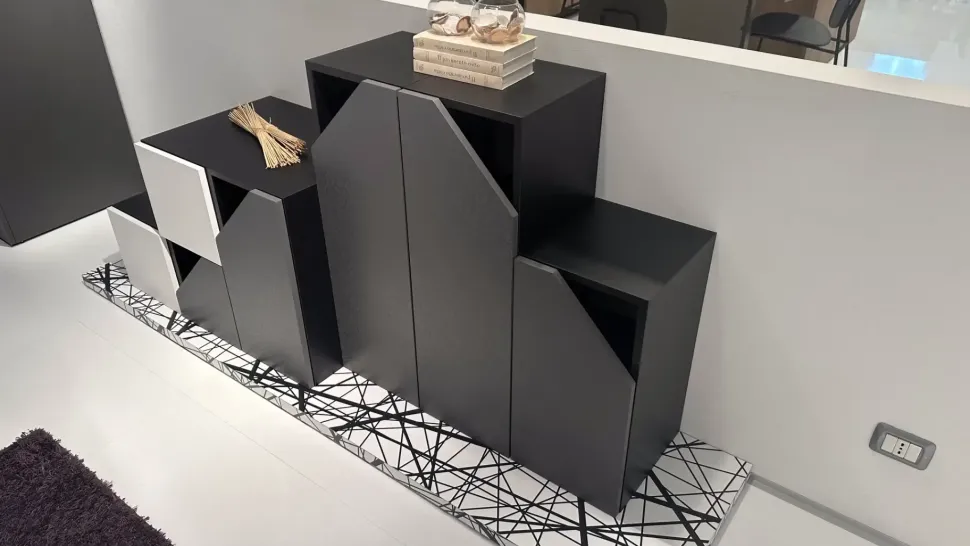 Mobile soggiorno modello Dr-one di De rosso scontato -30%