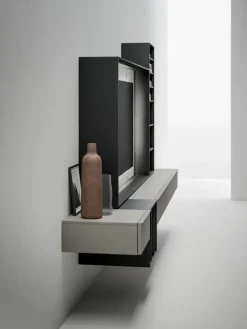 Mobile soggiorno modello Wallover cornice tv di Caccaro scontato -30%