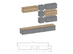 Mobile soggiorno modello Mito 5.0 di Imab a PREZZI OUTLET