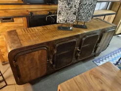 Mobile soggiorno modello Mobile industrial submarine 4 ante  di Outlet etnico a prezzo scontato