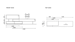 Mobile soggiorno modello Domino vesa di Sangiacomo scontato -32%