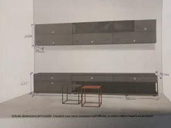 Mobile soggiorno modello Parete living novamobili di Novamobili scontato -50%