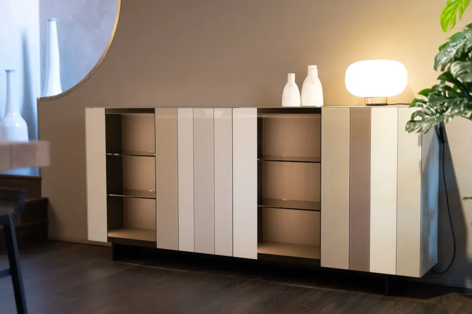 Mobile soggiorno modello Now sideboard di Lago a PREZZI OUTLET