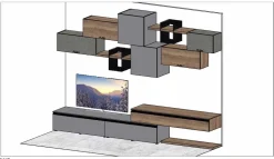 Mobile soggiorno modello Soggiorno mito 5.0 di Imab group a PREZZI OUTLET