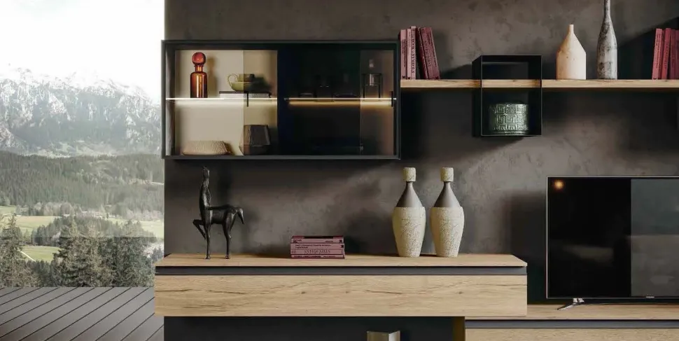 Mobile soggiorno modello Qsm 626 di Imab a PREZZI OUTLET