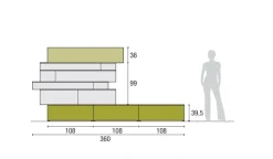 Mobile soggiorno modello Atlante skt41 di Tomasella scontato -30%