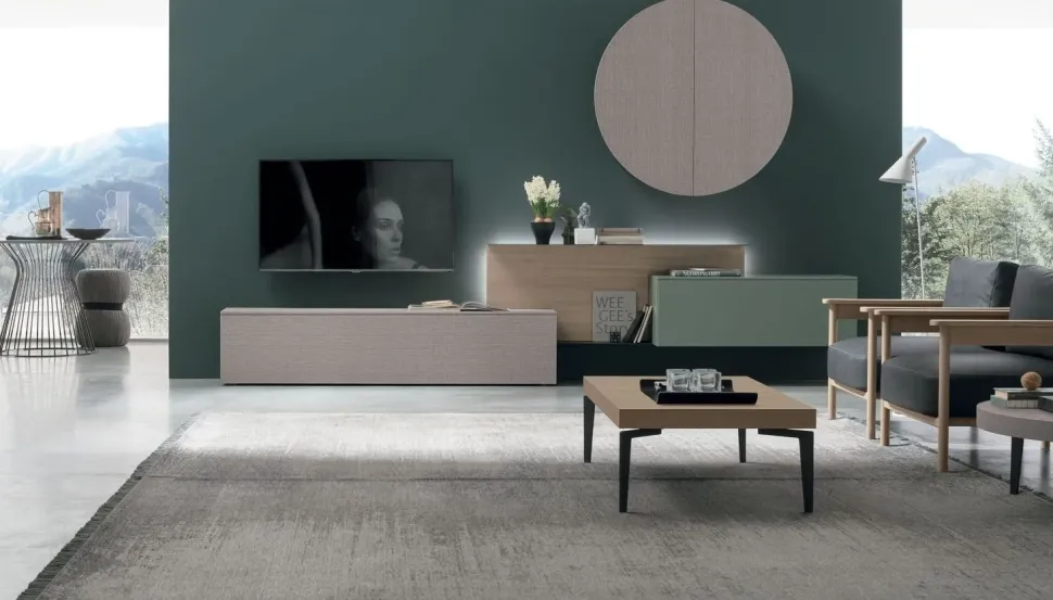 Mobile soggiorno modello At118 di Tomasella a PREZZI OUTLET
