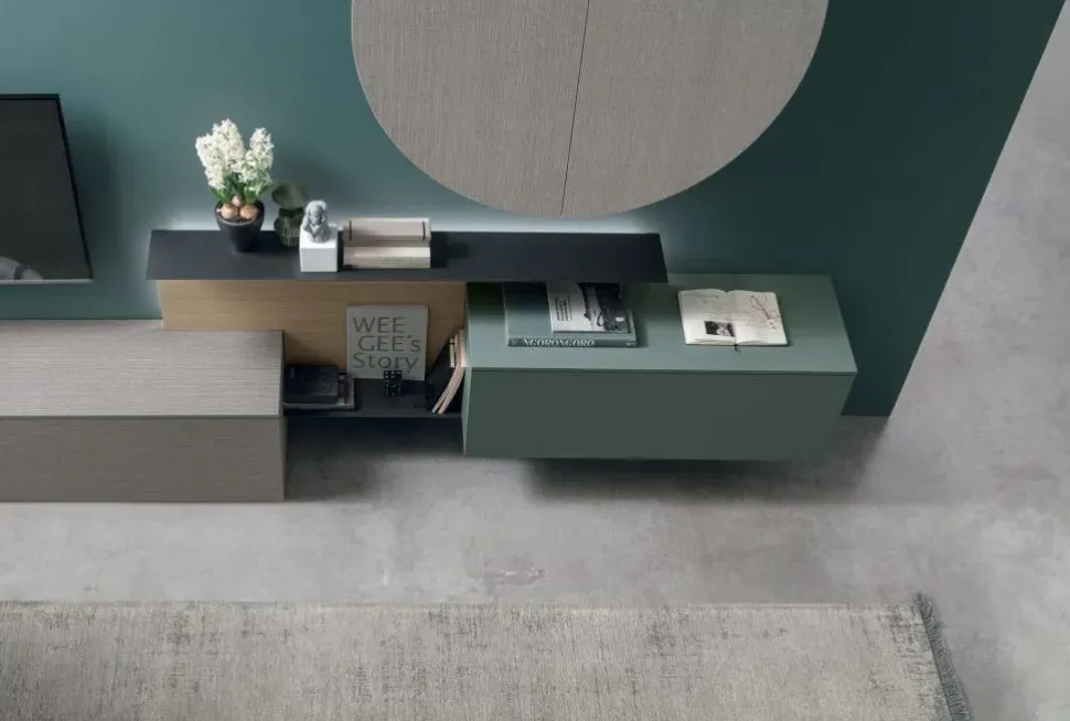 Mobile soggiorno modello At118 di Tomasella a PREZZI OUTLET