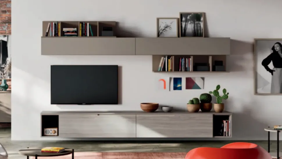 Mobile soggiorno modello Day 17 di Orme a PREZZI OUTLET