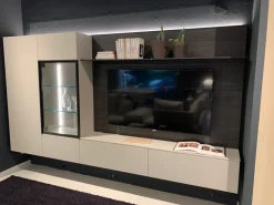 Mobile soggiorno modello Soggiorno vetrina brunito di Novamobili a PREZZI OUTLET