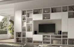 Mobile soggiorno modello Soggiorno spessore 3.5 cm cemento  di Md work scontato -42%