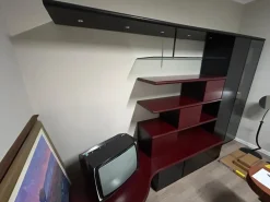 Mobile soggiorno modello Lorenzetti bordeaux di Sangiacomo a PREZZI OUTLET