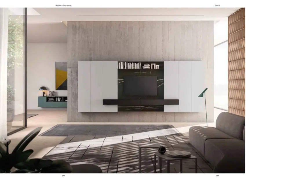 Mobile soggiorno modello Day * di Orme a PREZZI OUTLET