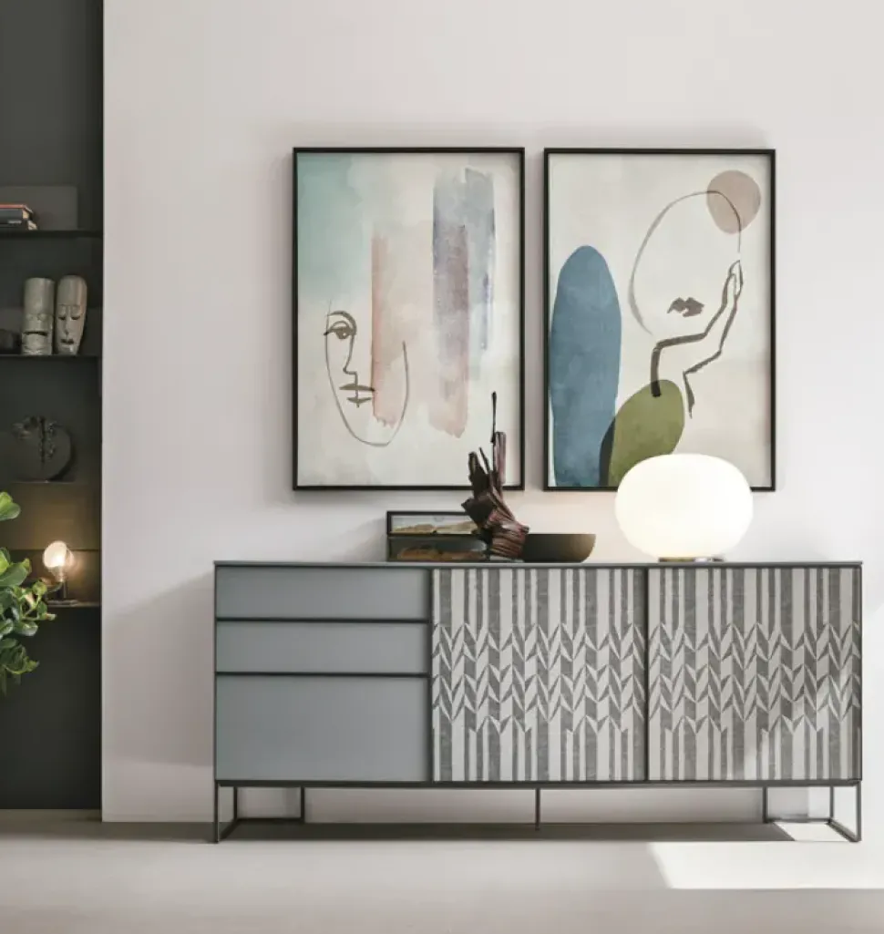 Mobile soggiorno modello Vinci di Tomasella in Offerta Outlet