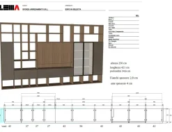 Mobile soggiorno modello Selecta  di Lema scontato -50%