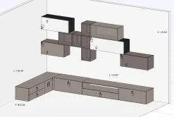 Mobile soggiorno modello Cinquanta3 di Cinquanta3 scontato -40%