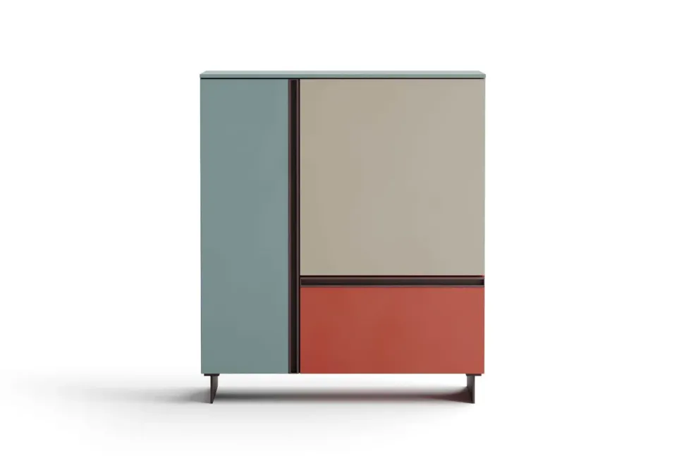 Mobile soggiorno modello Mondrian di Giessegi a PREZZI OUTLET