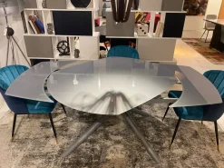 Offerta Outlet: Tavolo ovale in vetro D9039, Collezione esclusiva. Scopri ora!