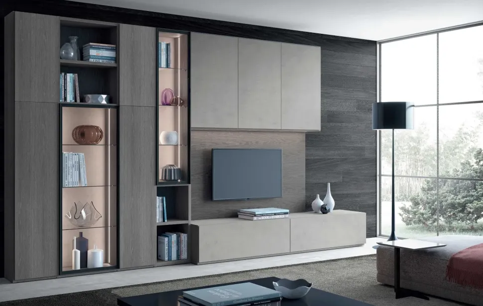 Parete attrezzata 8 mood di Astor mobili scontata del 33%