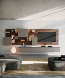 Parete attrezzata 2 Orme in stile design a prezzo scontato