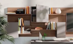 Parete attrezzata 2 Orme in stile design a prezzo scontato