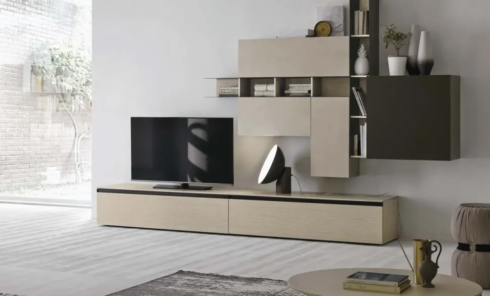 Parete attrezzata A107 Tomasella in stile moderno a prezzo scontato