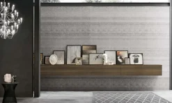 Parete attrezzata A123 Tomasella in laminato materico a prezzo Outlet