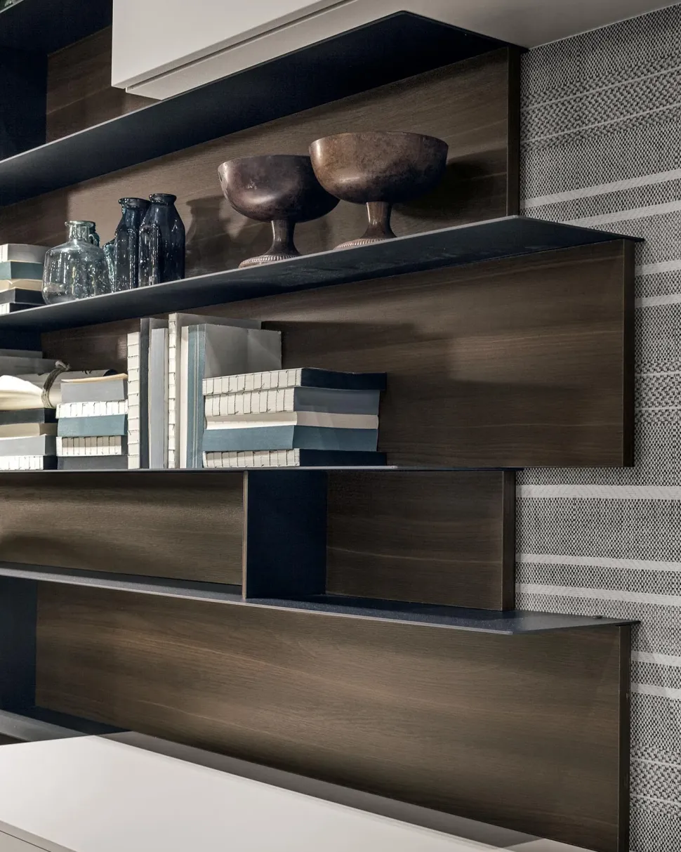 Parete attrezzata A062 Tomasella in stile moderno a prezzo ribassato