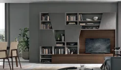Parete attrezzata A028 Tomasella in stile design a prezzo ribassato