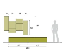 Parete attrezzata Atlante skt29 del brand Tomasella con uno sconto esclusivo