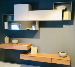 Parete attrezzata Comp 19 Artigianale in stile moderno a prezzo ribassato