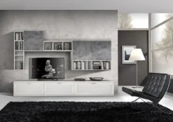 Parete attrezzata Componibile con inserti grafite scontato del 30% di Gierre mobili in OFFERTA OUTLET