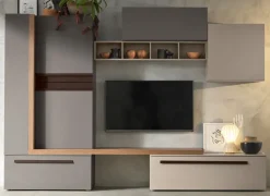 Parete attrezzata Composizione 15 Gierre mobili in stile moderno a prezzo ribassato