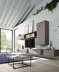 Parete attrezzata Day 28 Collezione esclusiva in stile moderno a prezzo ribassato