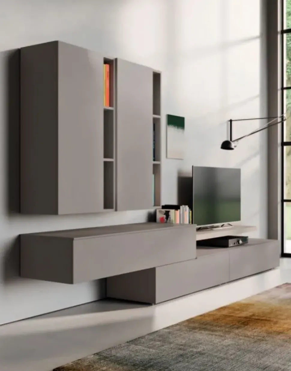 Parete attrezzata Day 11 Orme in stile design a prezzo ribassato