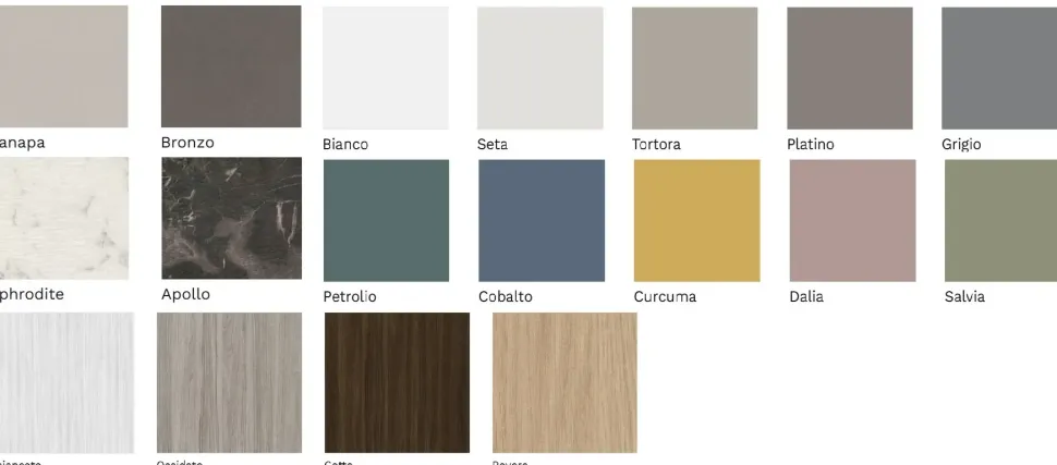 Parete attrezzata Day 21 Orme in stile design a prezzo scontato