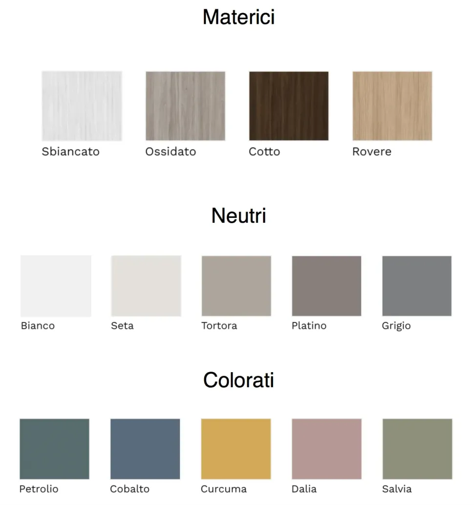 Parete attrezzata Day 17 soggiorno di Collezione esclusiva in OFFERTA OUTLET