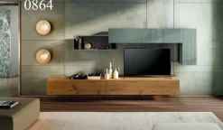 Parete attrezzata 36e8 comp : 0864 di Lago scontata del 24%