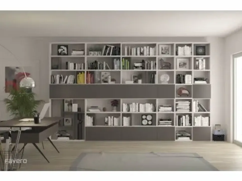 Parete attrezzata Favero Composizione Social Spalla - 7RF 5055_A