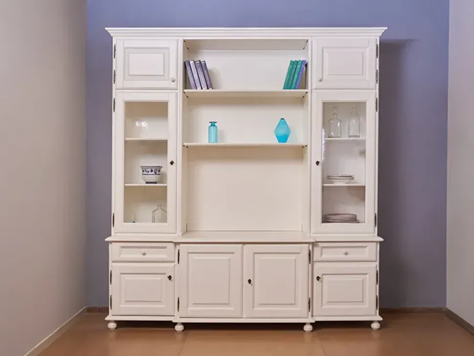 Parete attrezzata Giulien country di Artigianale in OFFERTA OUTLET