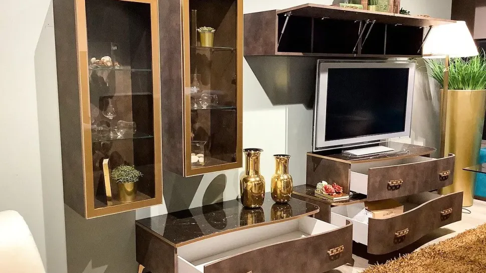 Parete attrezzata Gold di Spar in OFFERTA OUTLET